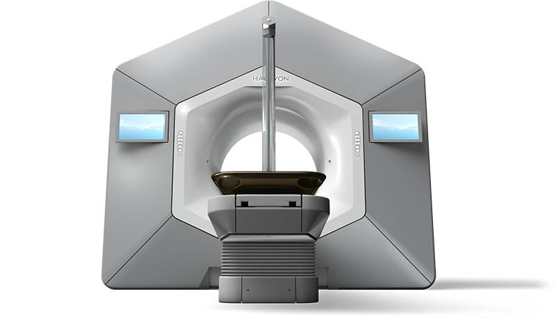 Varian Halcyon, vista frontal
